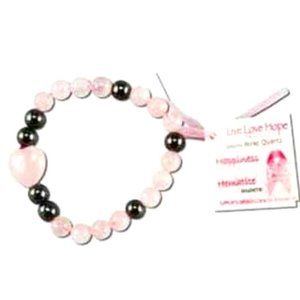 Zorbitz Pink United (LLH) Bracelet Beaded Gemstone Breast Cancer Awareness